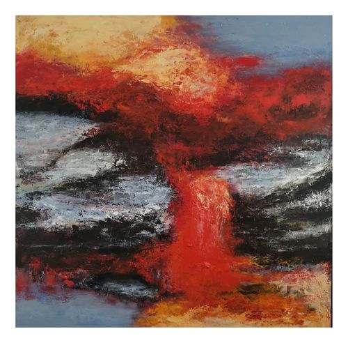 Ohne Titel, 125 x 125 cm, Öl auf Leinwand, 2025