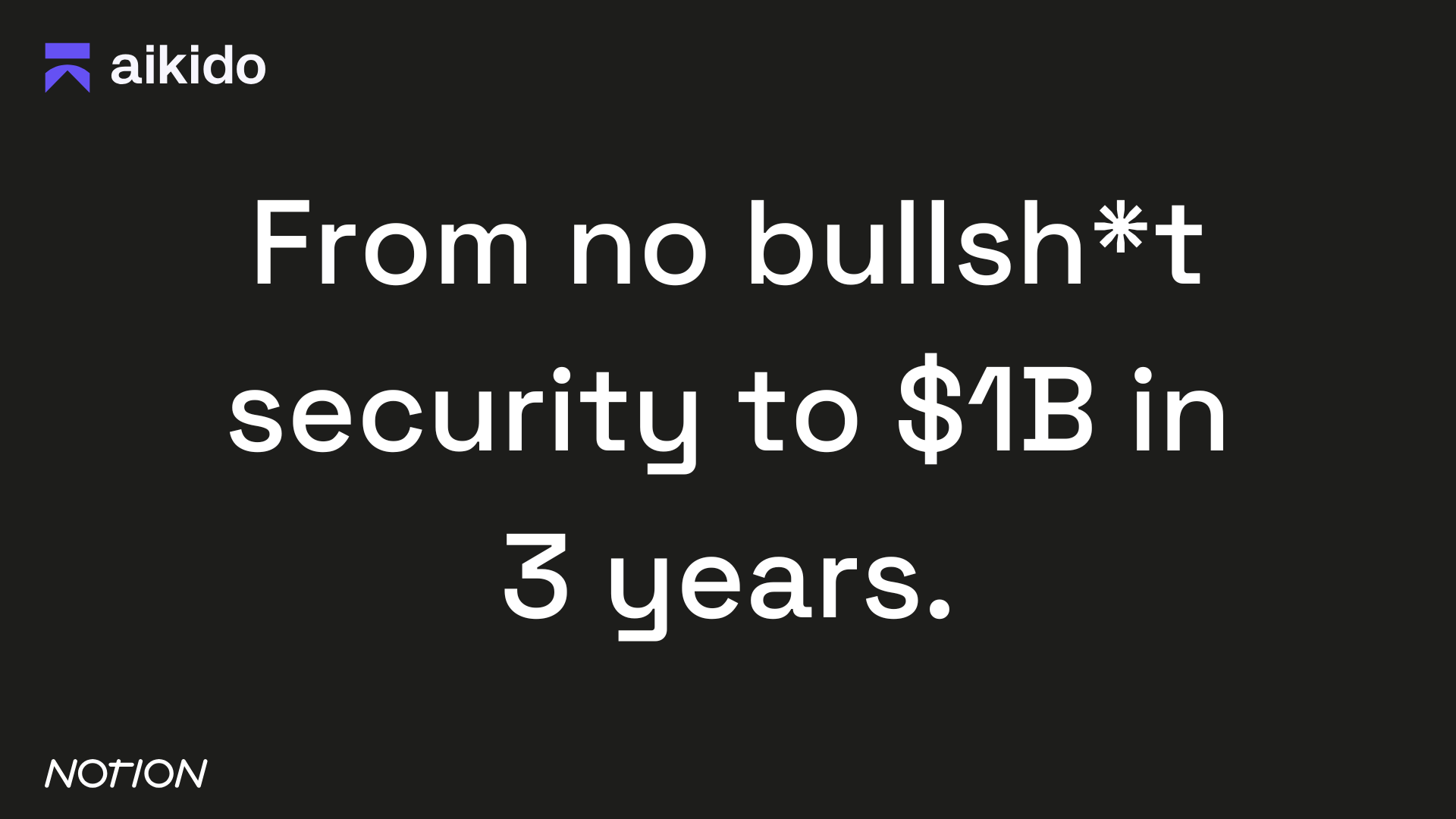 Congratulations Aikido: One of the fastest cybersecurity companies to unicorn status, ever.