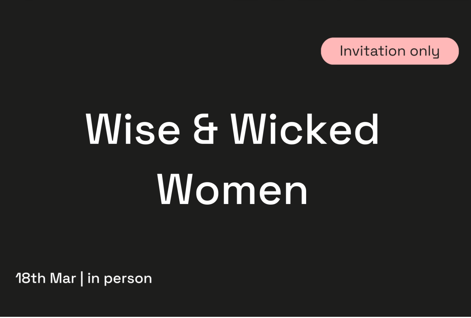 Wise & Wicked Women