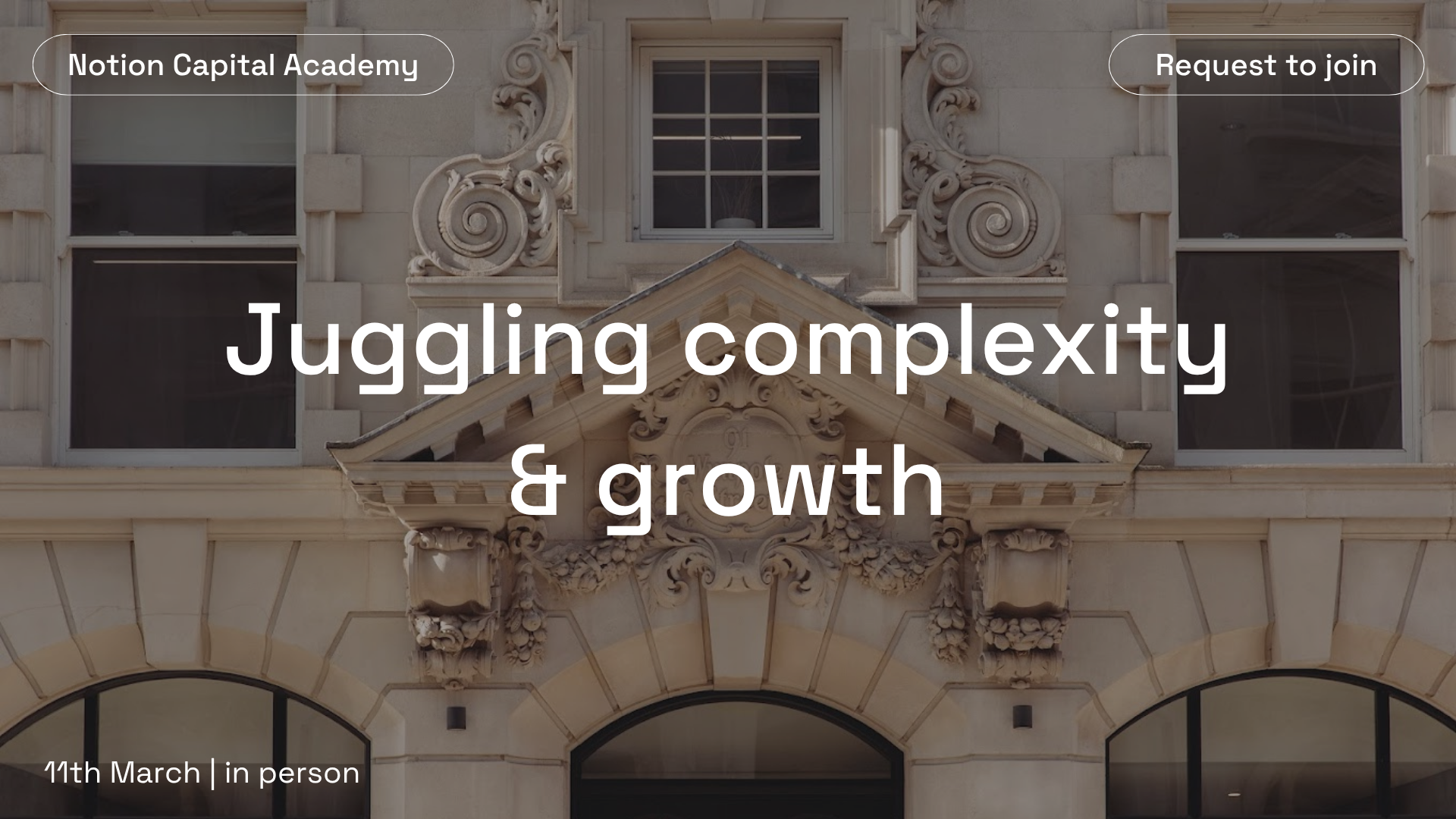 The Notion Capital Academy: Juggling Complexity & Growth - The Growth Pains of Organizations