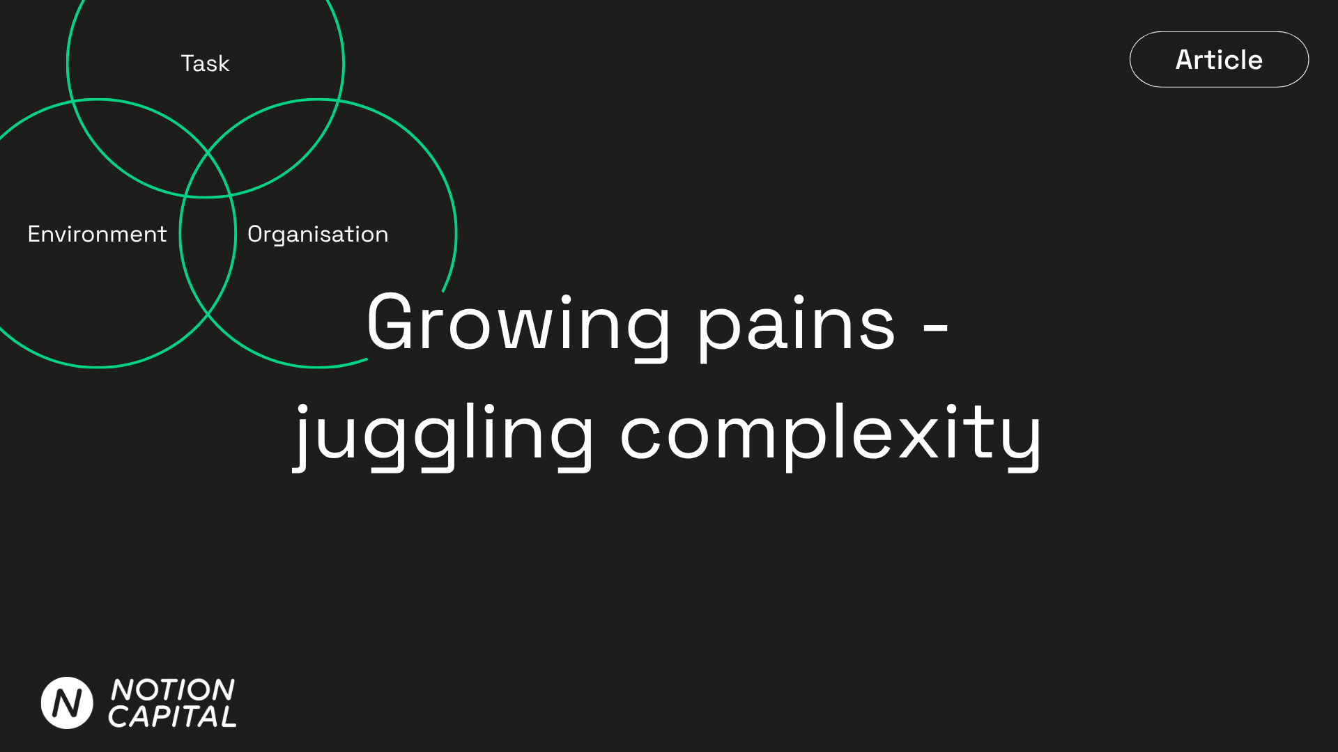 Growing pains - juggling complexity