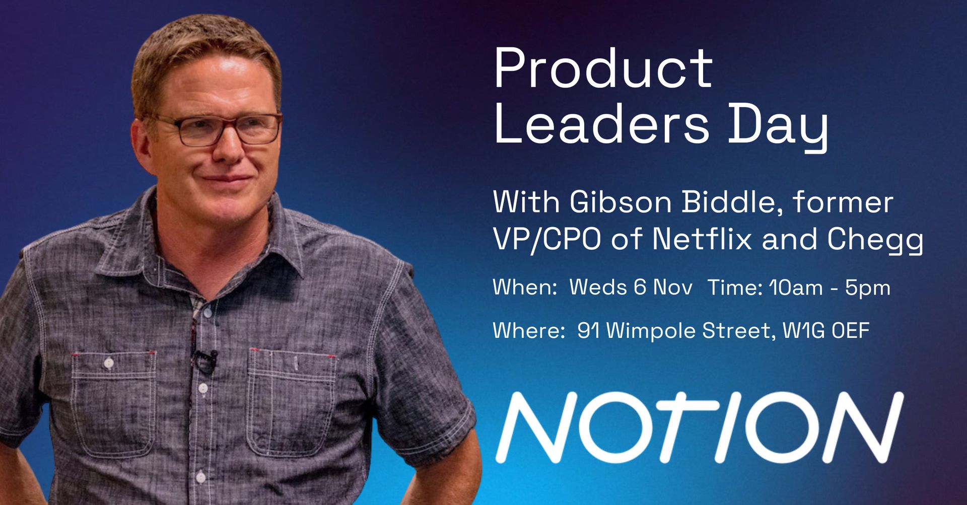 Product Leaders Day with Gib Biddle