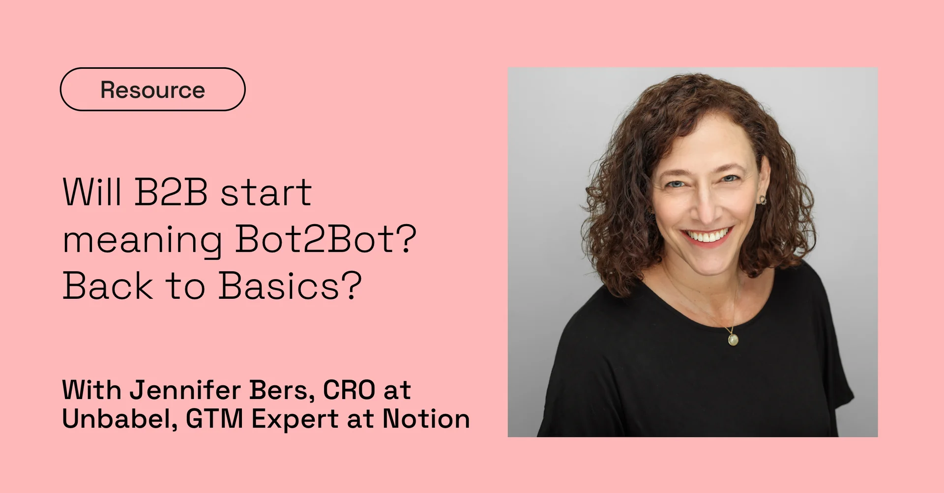 Will B2B start meaning Bot2Bot? Back to Basics?  