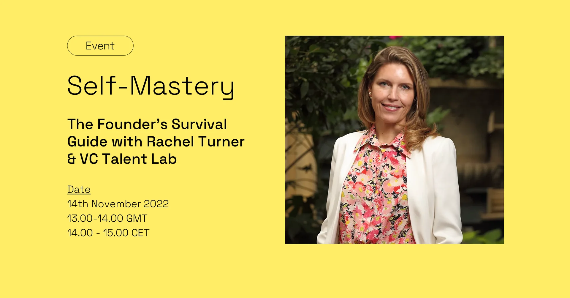 Self-Mastery: The Founder's Survival Guide with Rachel Turner & VC Talent Lab