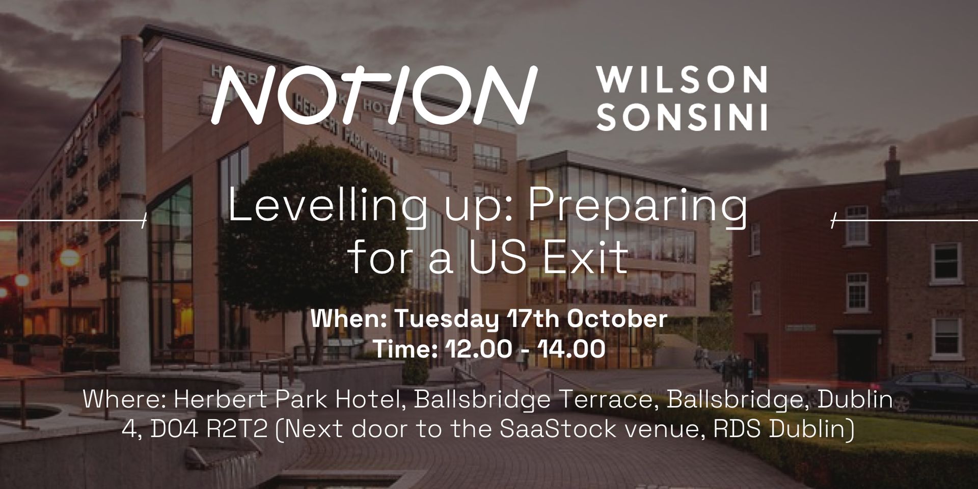 Levelling Up: Preparing for a US Exit - SaaStock Lunch