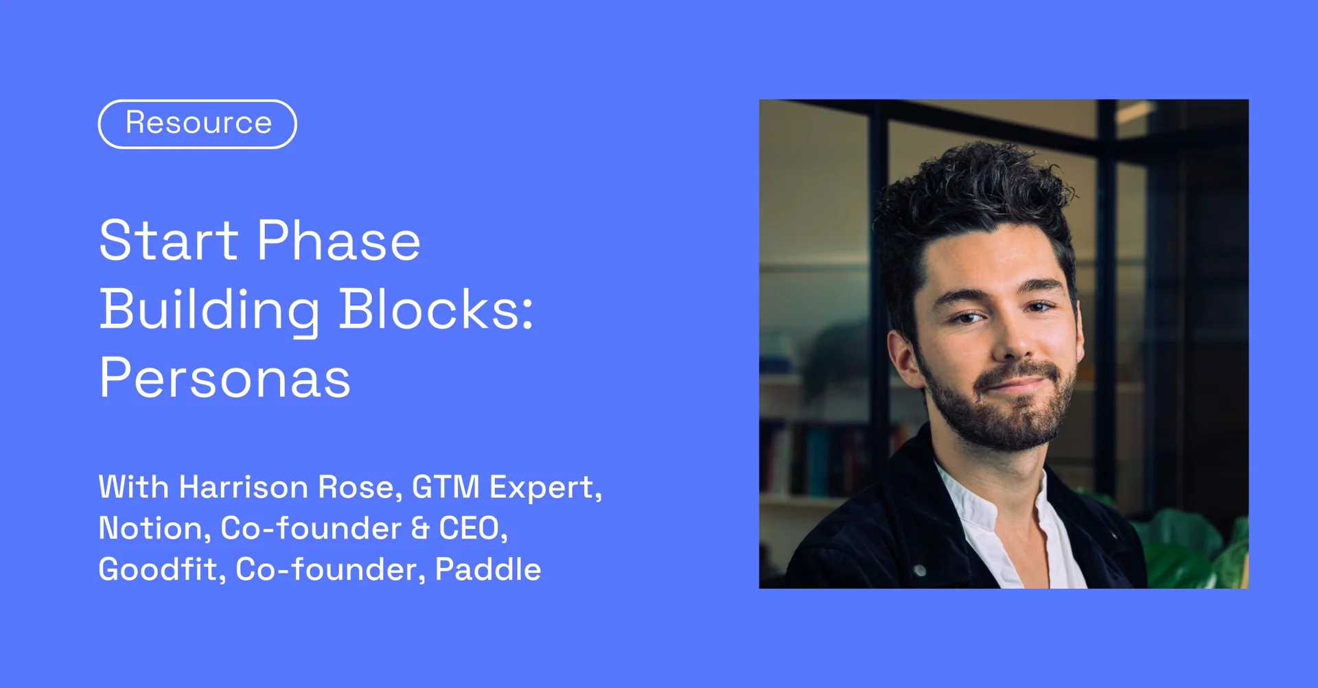 Start Phase Building Blocks: Personas