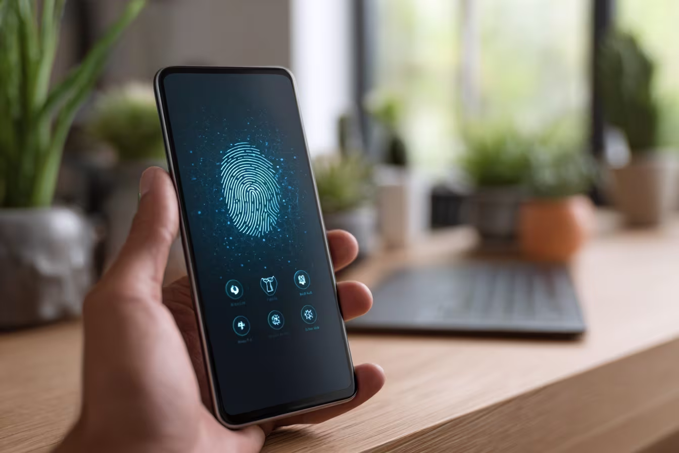 Person using multi factor authentication