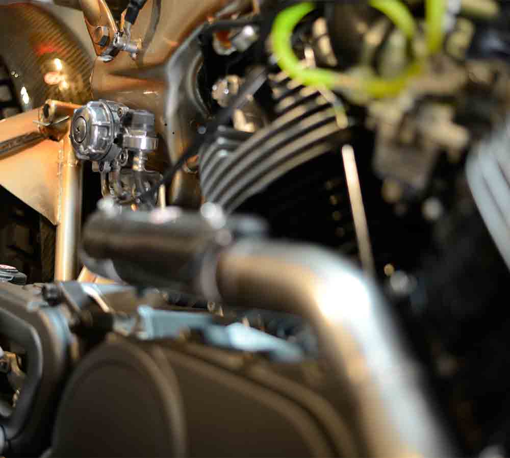 Custom bike build Yamaha xv750 Virago by Custom bike builders DS engineering