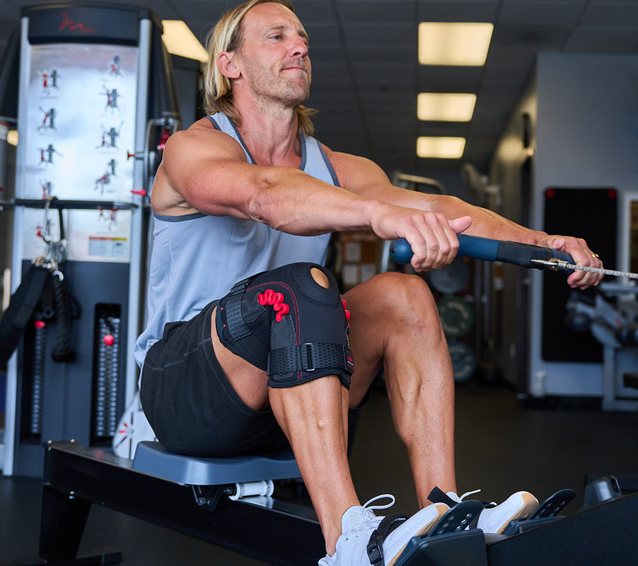 The McDavid NRG Spring Hinge Knee Brace is best for moderate to major joint instabilities, recovery from sprains and strains, reducing fatigue, and post-surgical joint protection and rehabilitation. Spring Hinge Joint Assist technology helps relieve tension and stress on muscles and knee joint, reducing stress on knees up to 25%*. NRG helps reduce fatigue during activity, aiding in knee recovery. Integrated non-stretch adjustable straps ensure personalized fit.