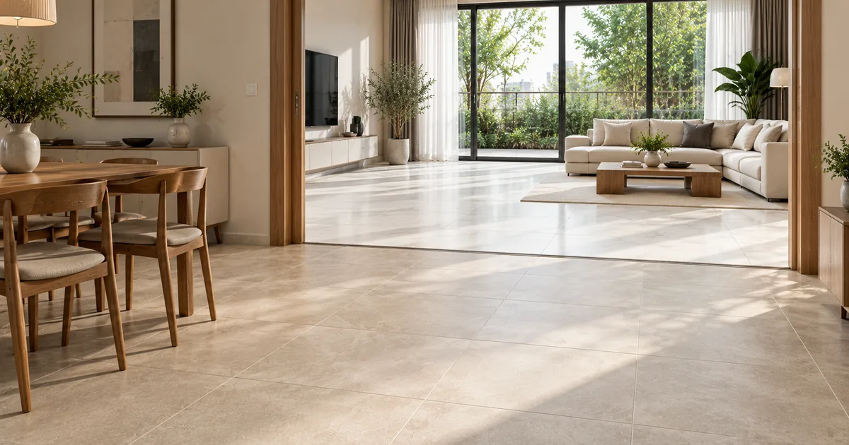 เปรียบเทียบห้องปูกระเบื้อง 60x60 กับห้องปูกระเบื้อง 60x120