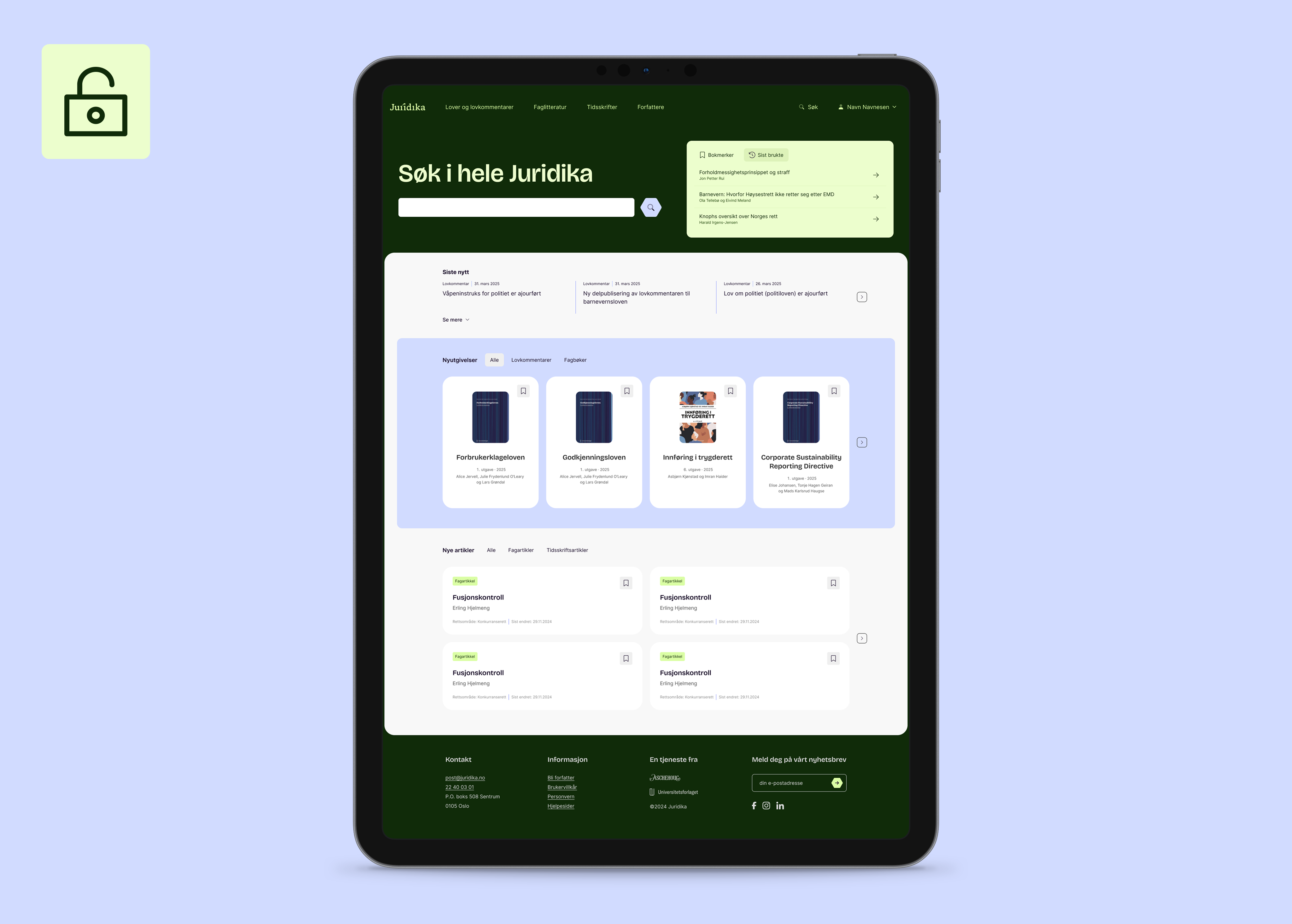 A computer on a table showing an information overview