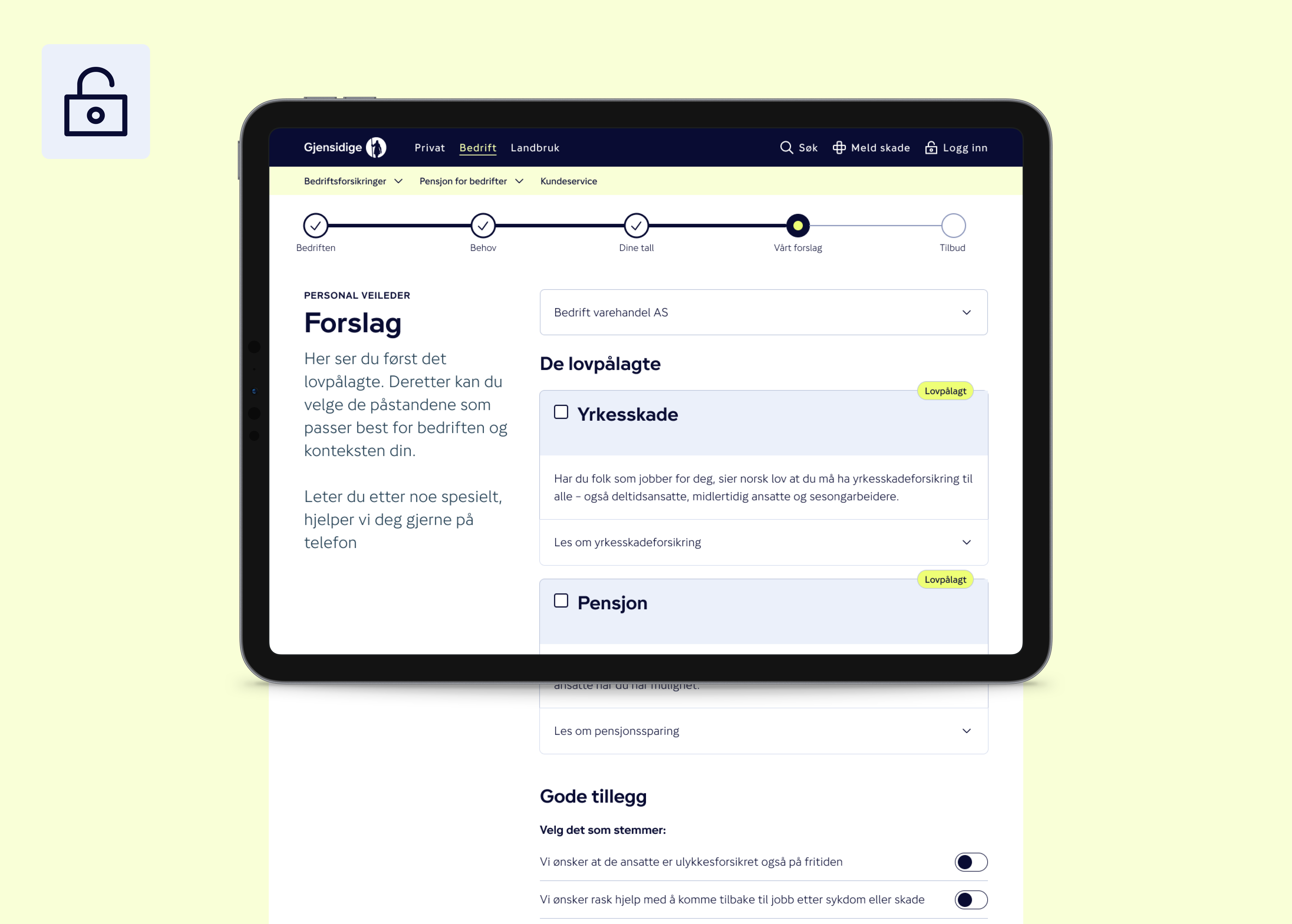 A computer on a table showing an information overview