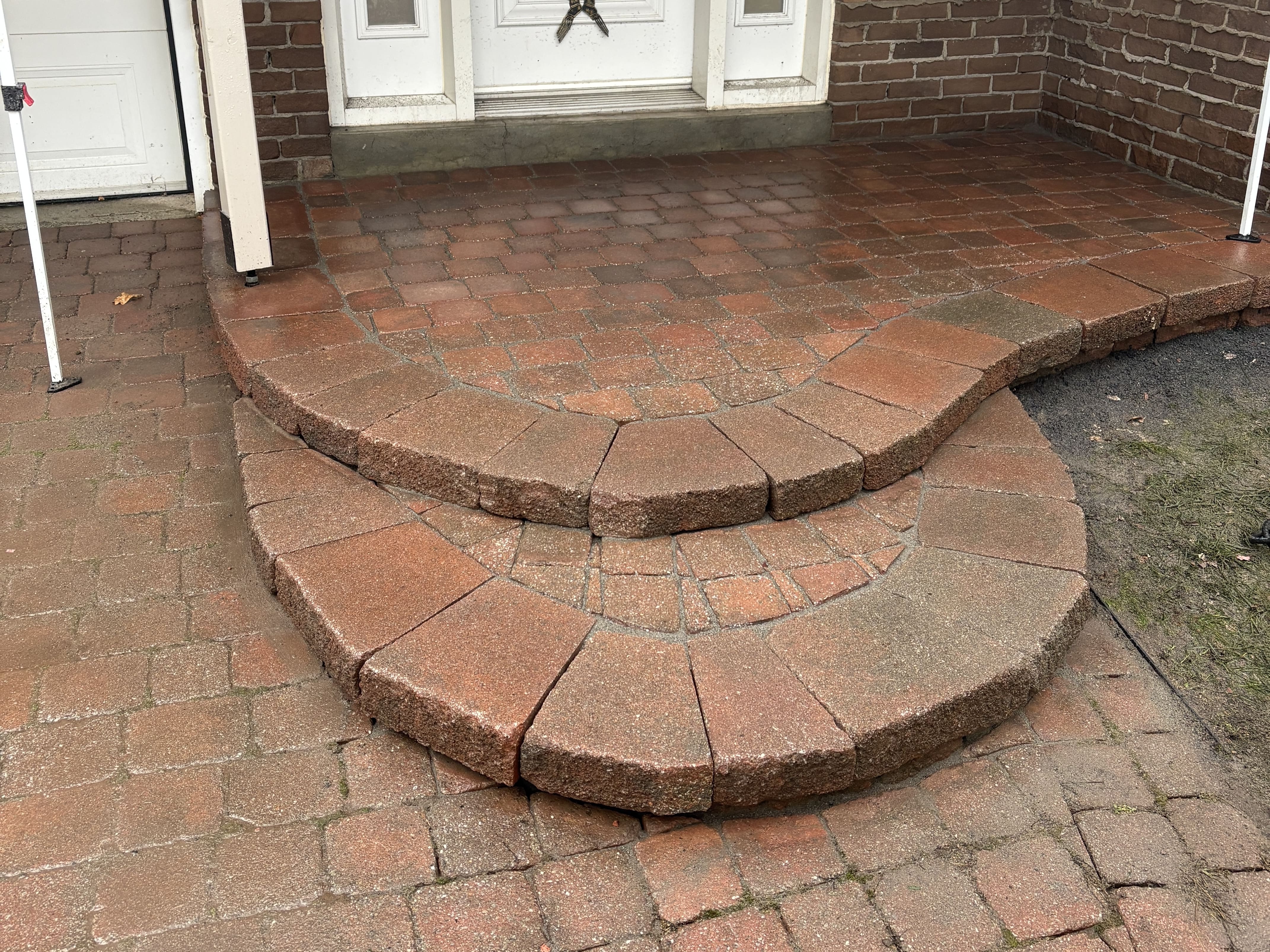 Installation de pavé