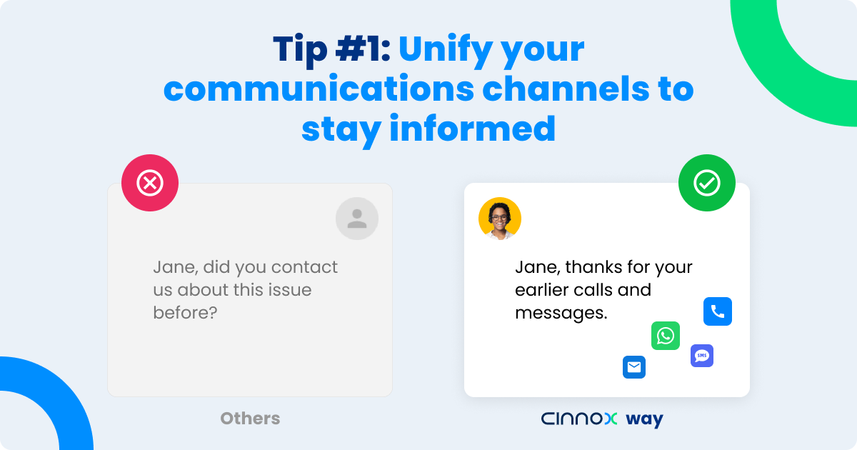 Unify your communications channels to stay informed