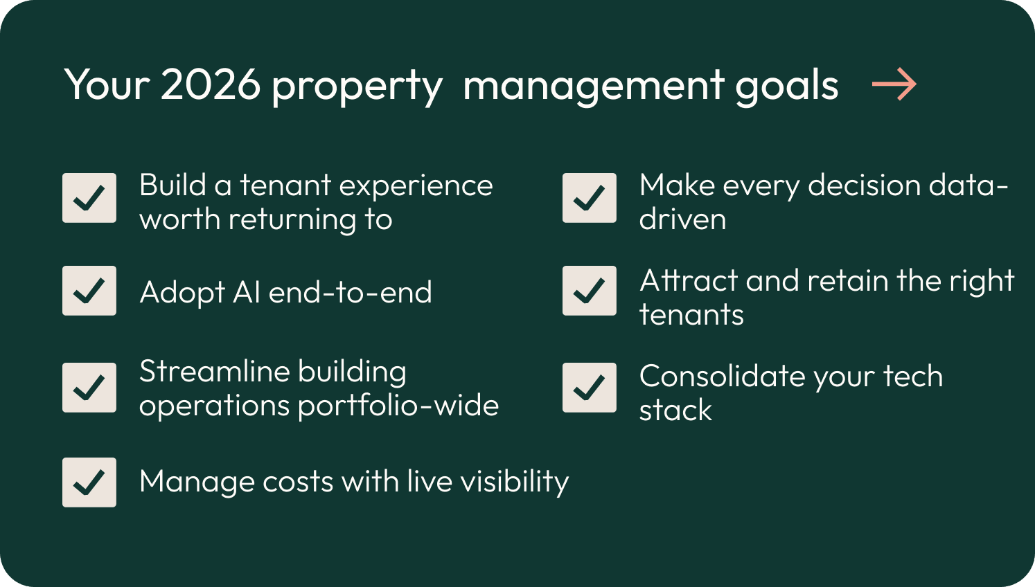 Goals for Property Managers