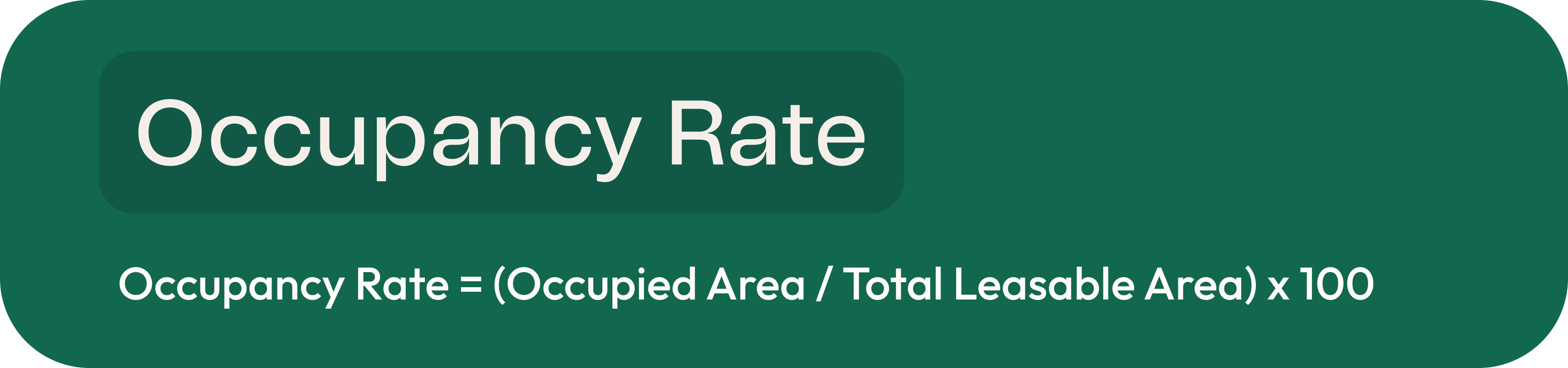 Occupancy Rate