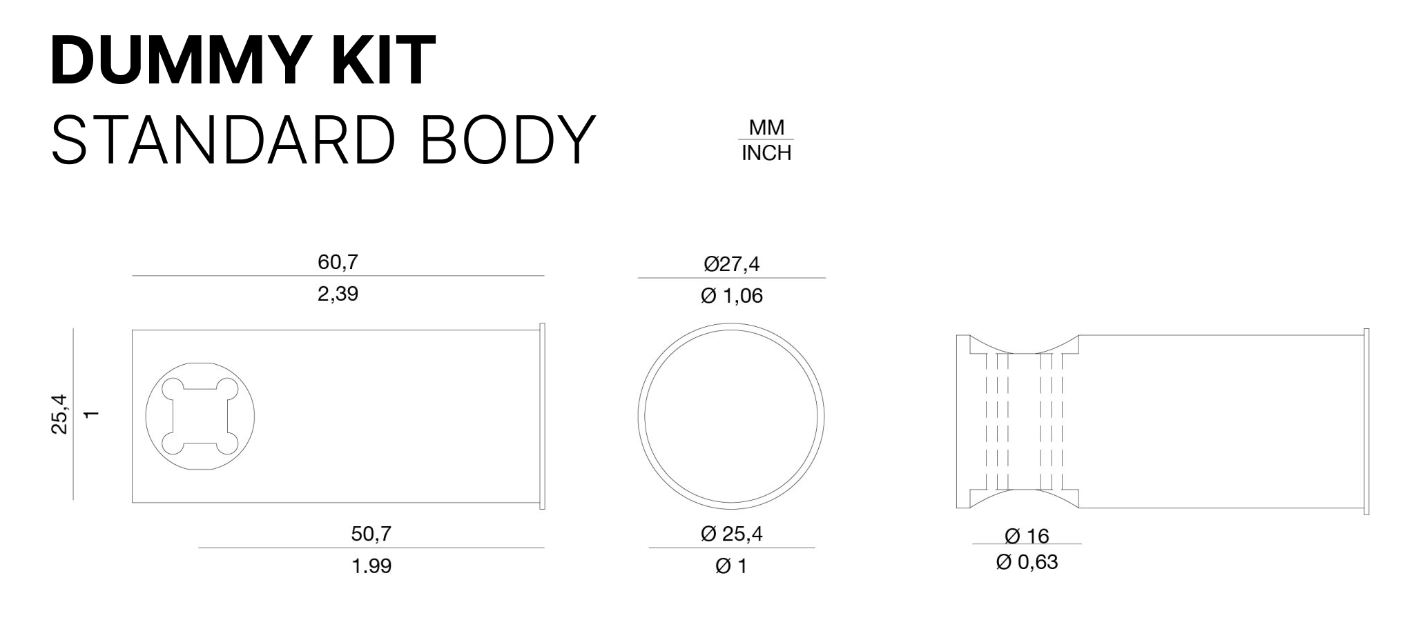 Verum Dummy Kit - Dummy door hardware for single closet doors and double closet doors. Door hardware Made in Italy.