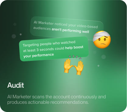 Audit - AI Marketer scans your account