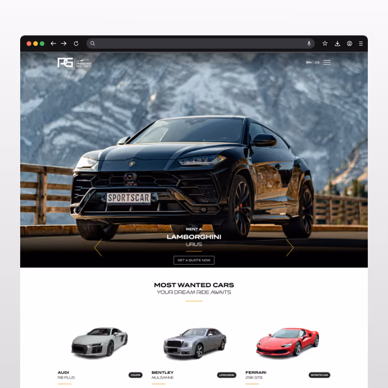 Website mit Webflow, Webdesign von Prestige Gallery Website mit Webflow, Webdesign von Prestige Gallery