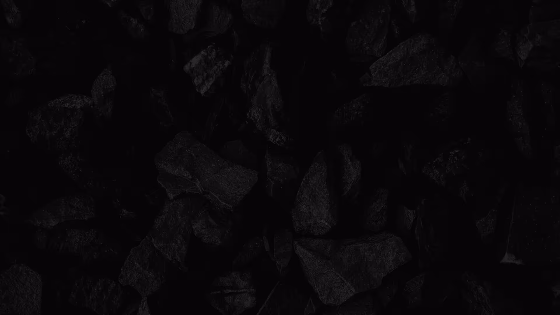 Close-up of irregularly shaped black coal pieces piled together.