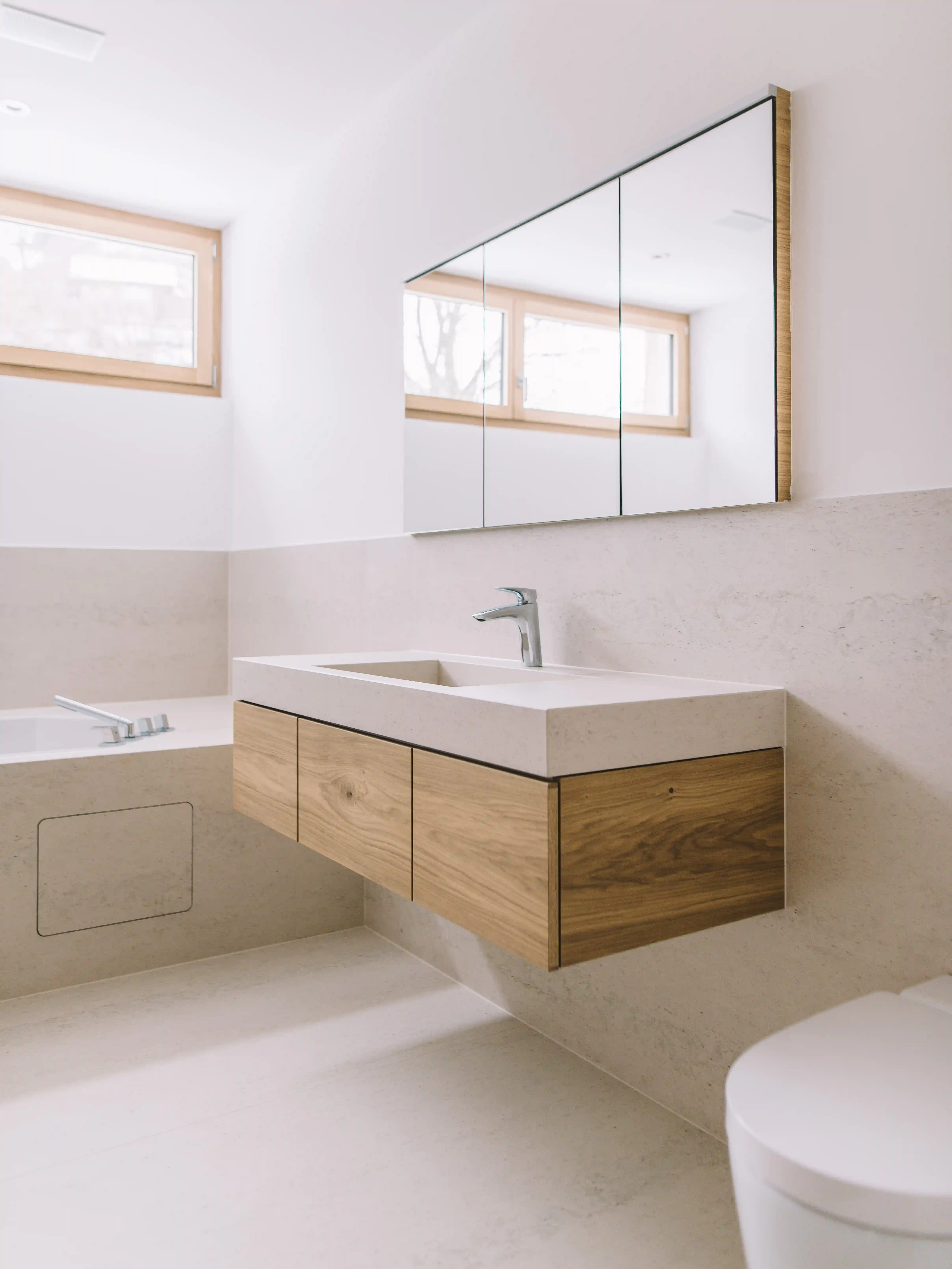 Badezimmer aus Eichenholz