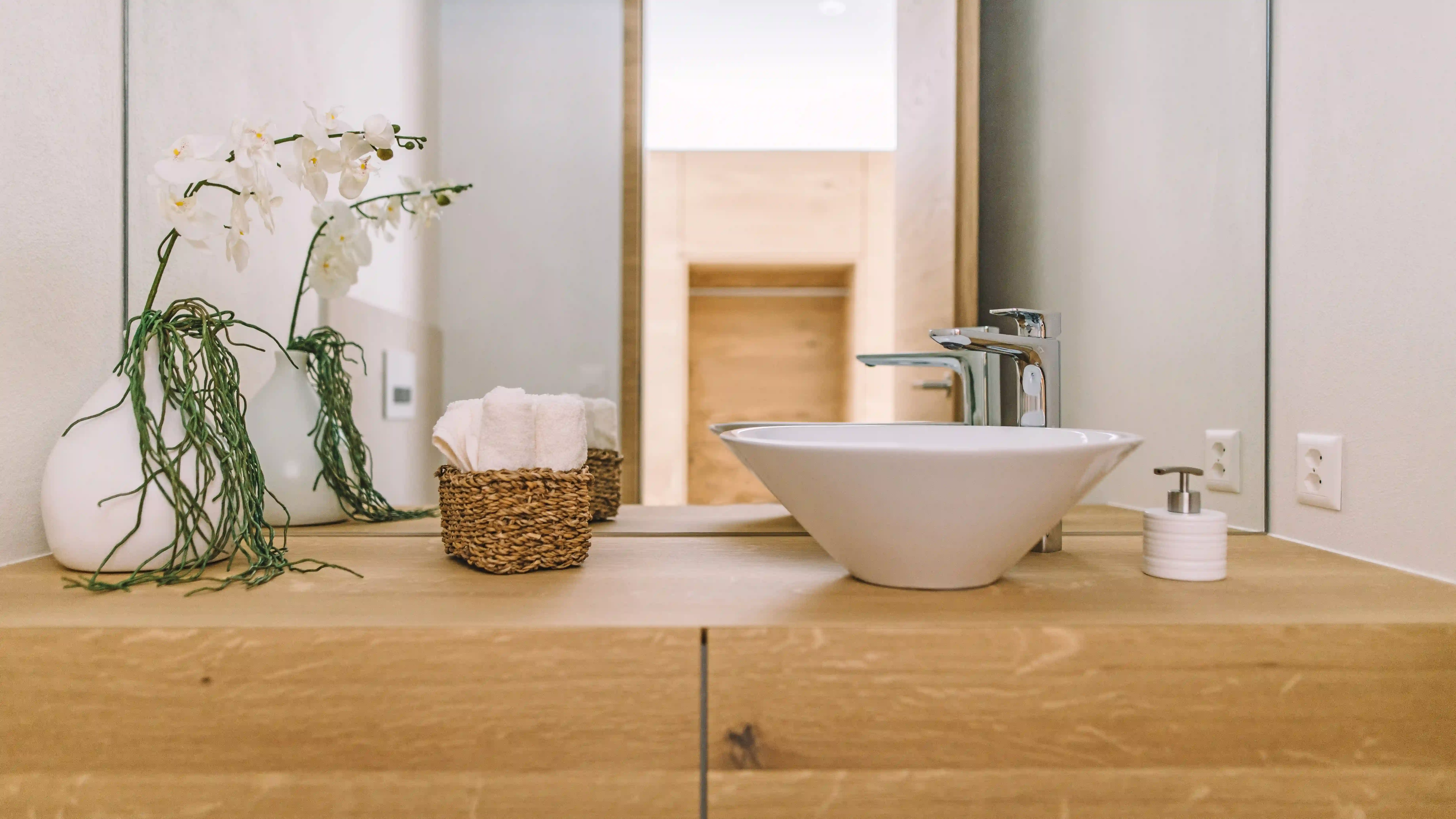 Badezimmer aus Eichenholz