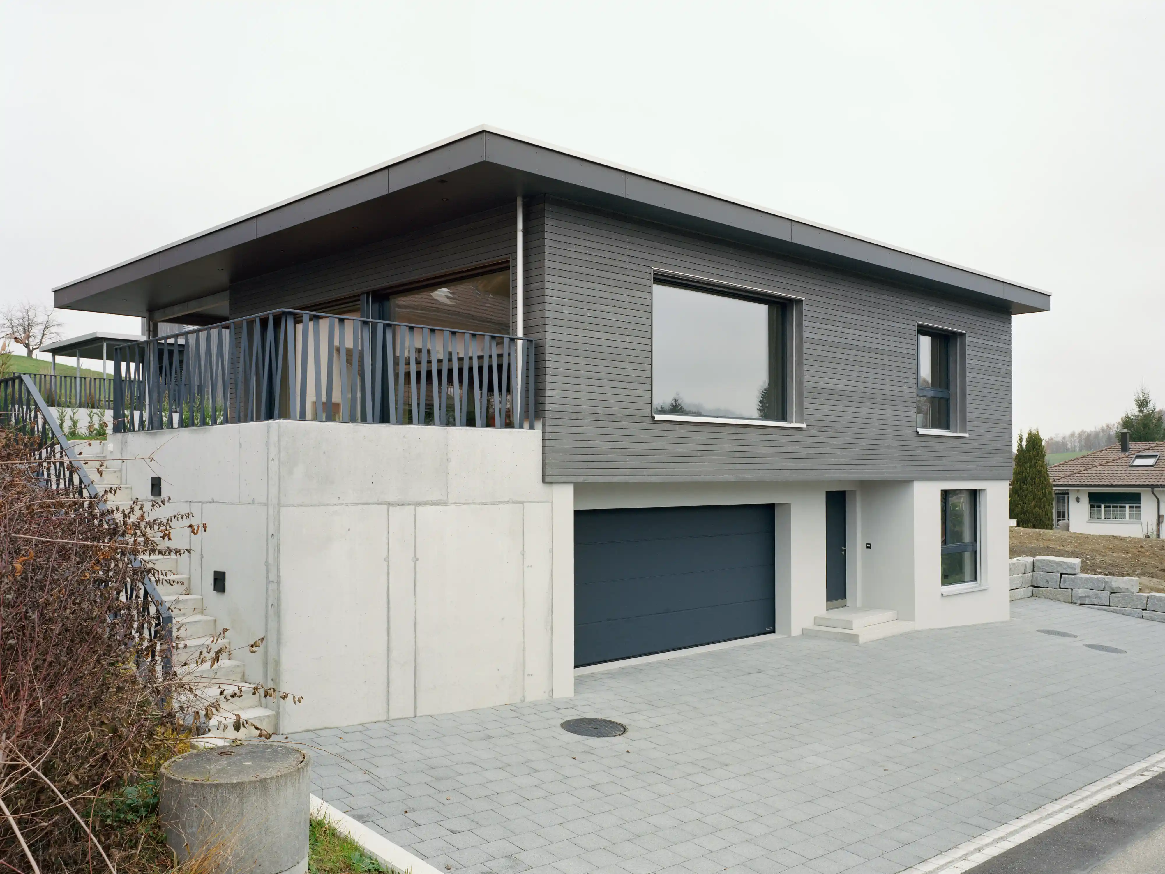 Aussenansicht des Klimaholzhauses