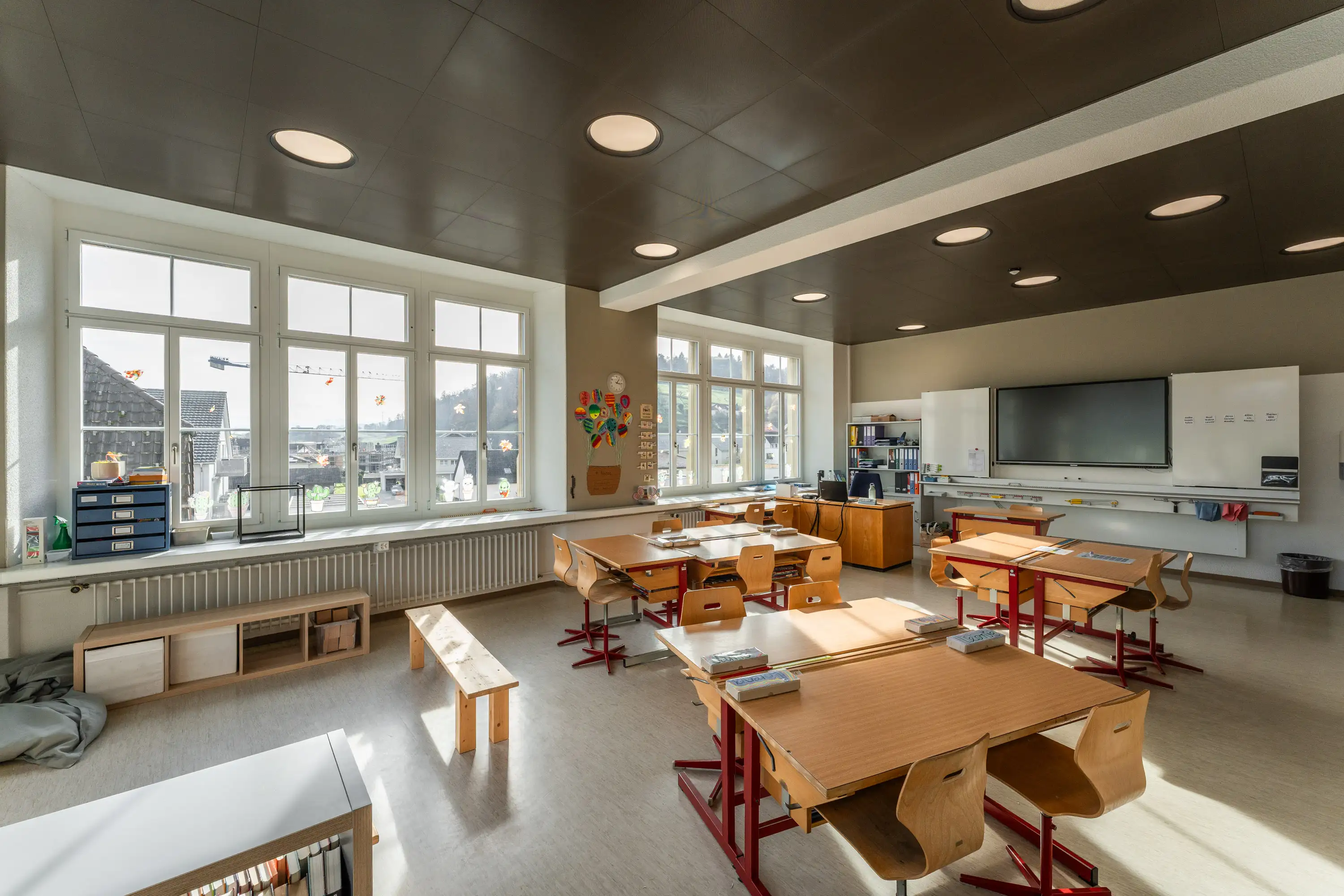 Innenansicht der Schulzimmer
