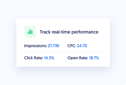 newsletter ads for developers real time performance
