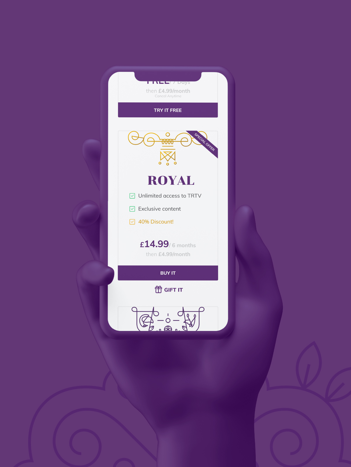 True Royalty TV website redesign thumbnail