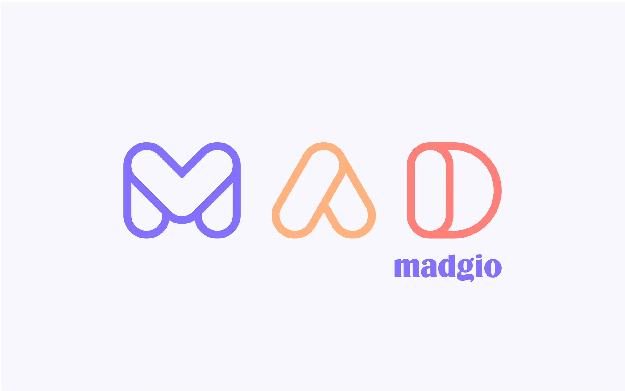 Madgio redesigned owl mascot on a soft warm background