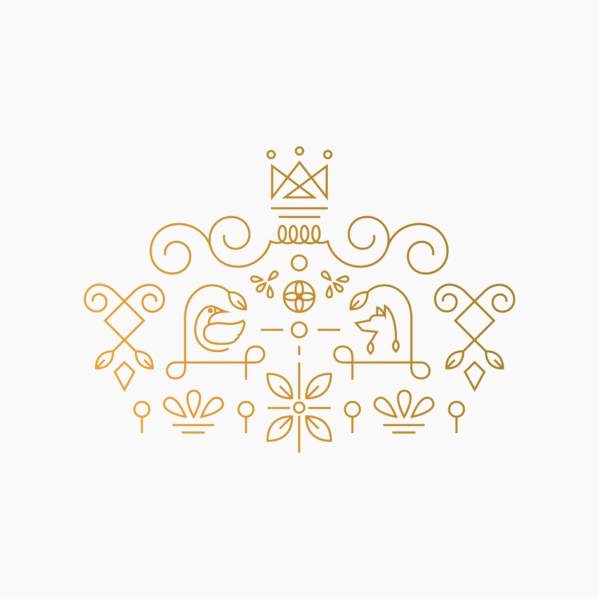 True Royalty TV detailed pattern motif drawn from the brand