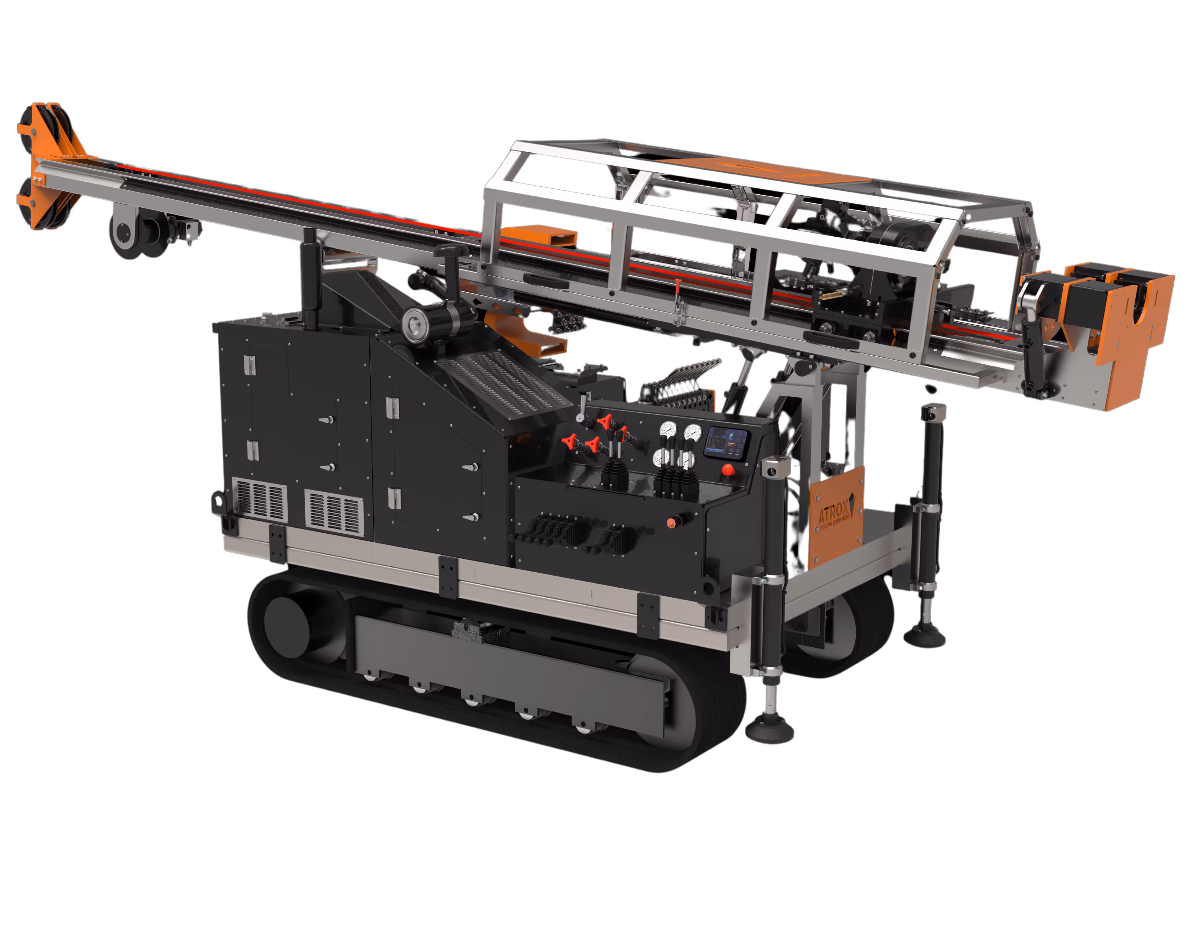 track-mounted drill rig