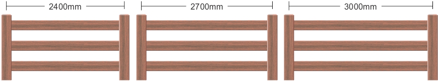 Post & Rail Post spacings