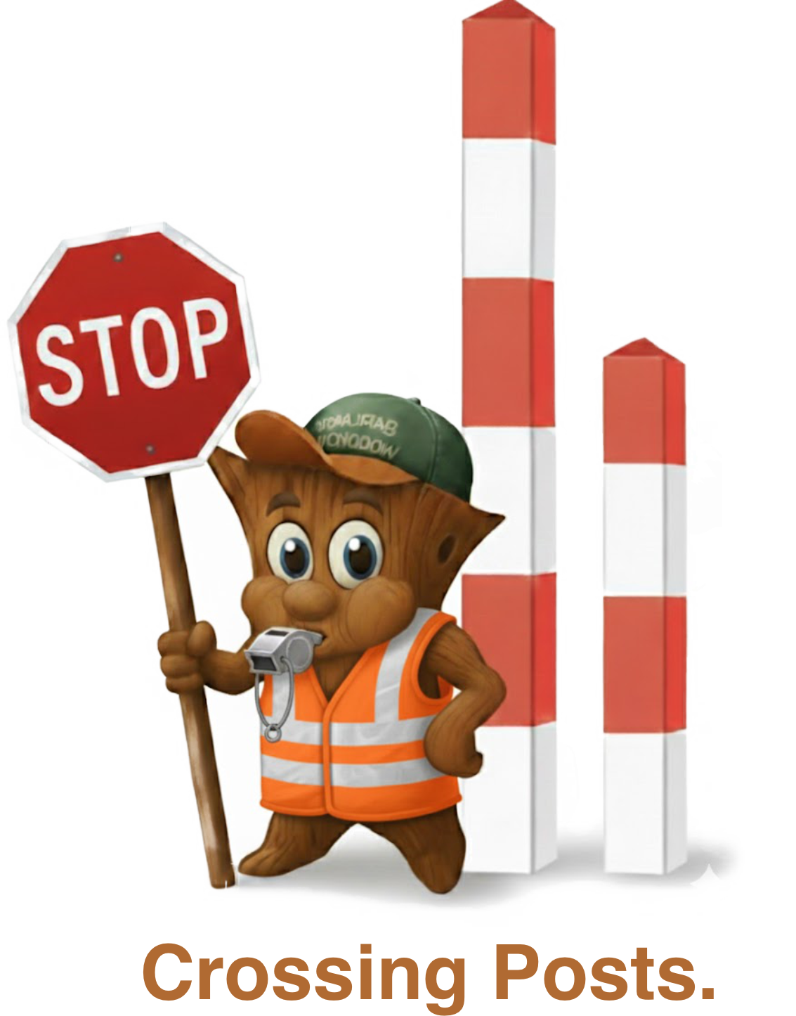 Barling's Woodworks School Crossing Posts