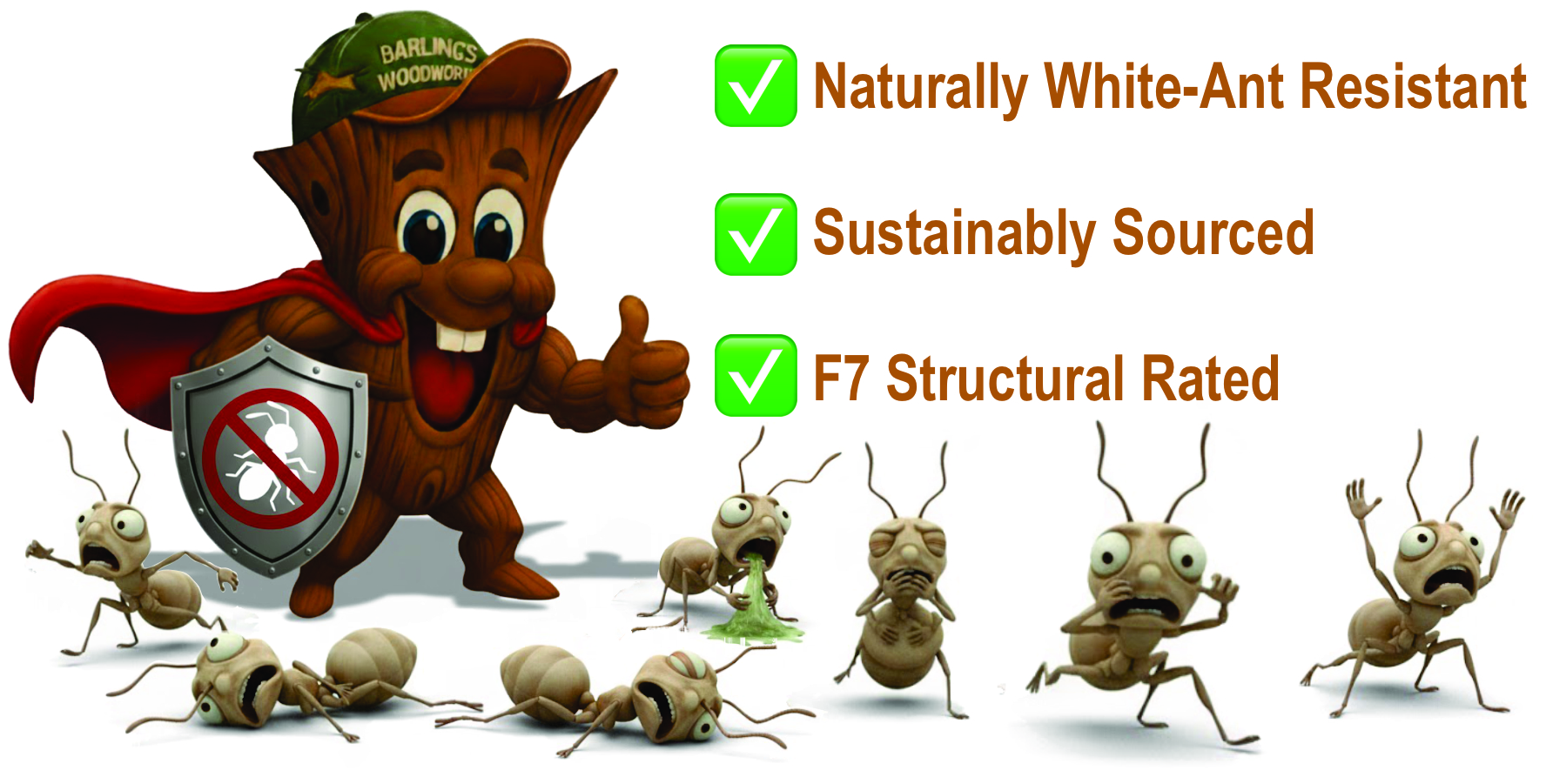 Barling's Woodworks White Ant Resistant Cypress Pine