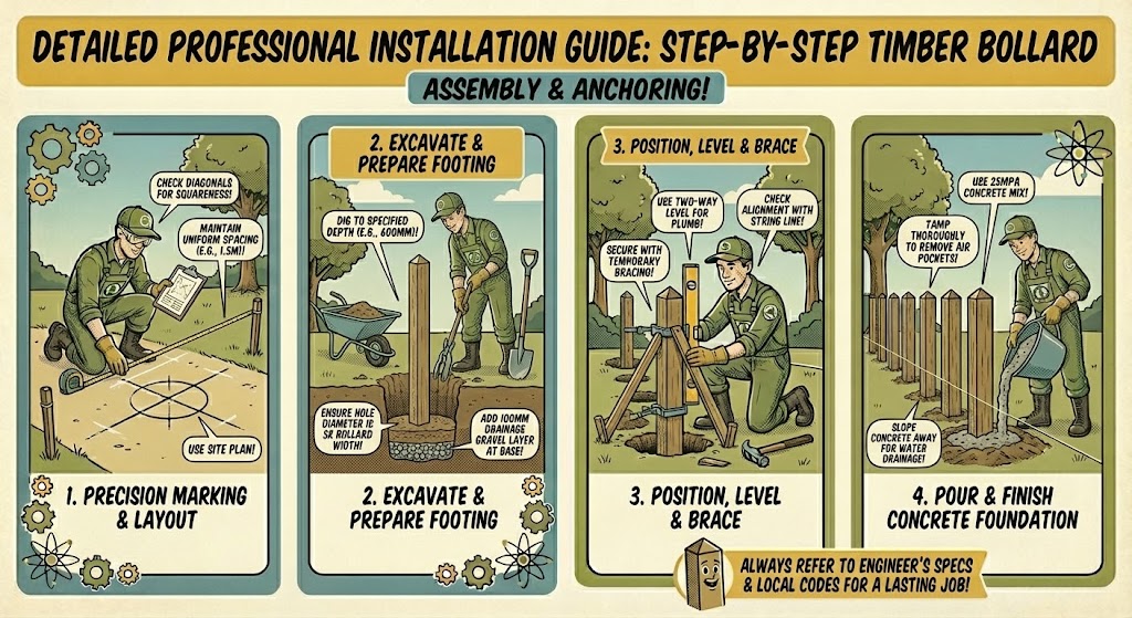 full installation guide for bollards