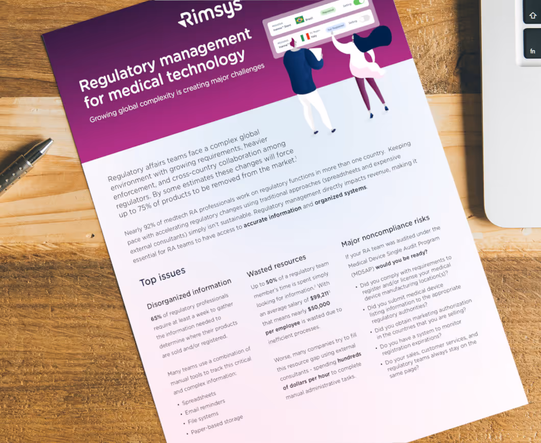 Rimsys benefits data sheet