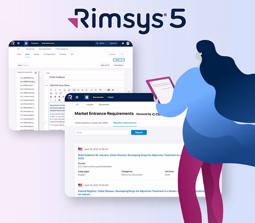 Announcing Rimsys 5: comprehensive submission management and regulatory intelligence