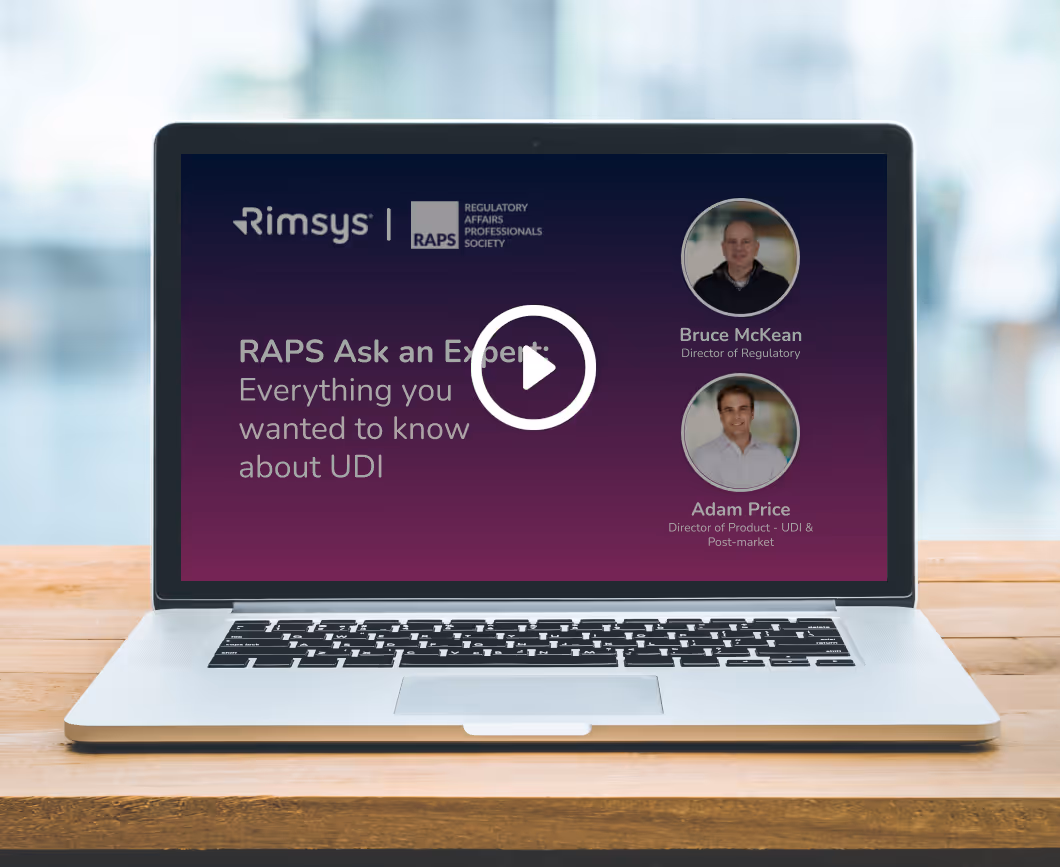 RAPS Ask an Expert: Everything you wanted to know about UDI