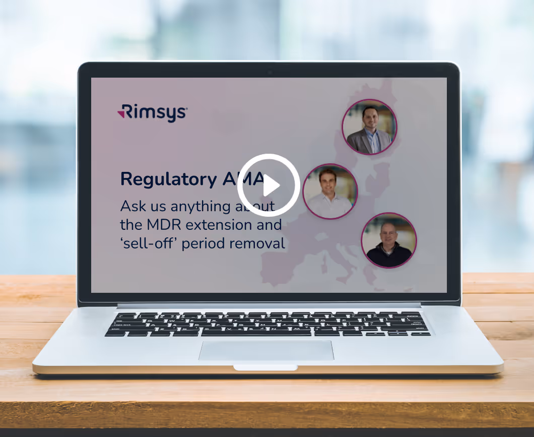 Regulatory AMA: EU MDR Transition Period Extension