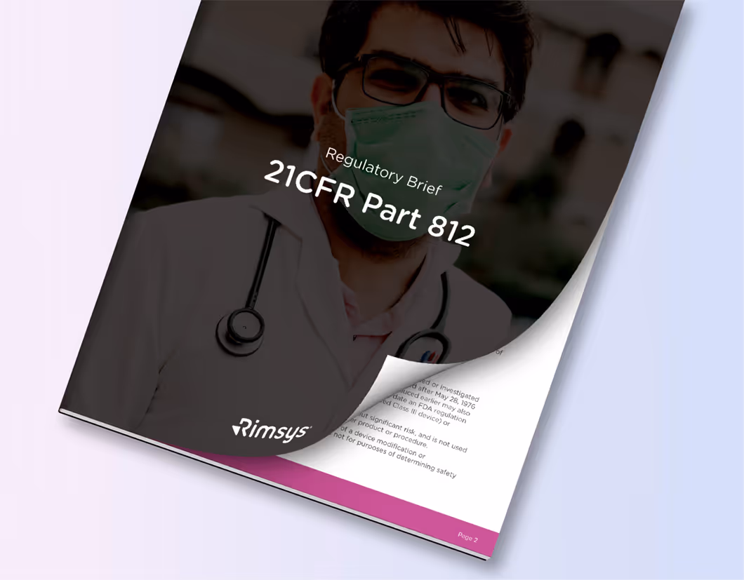 An overview of 21 CFR Part 812: Investigational Device Exemptions (IDEs)