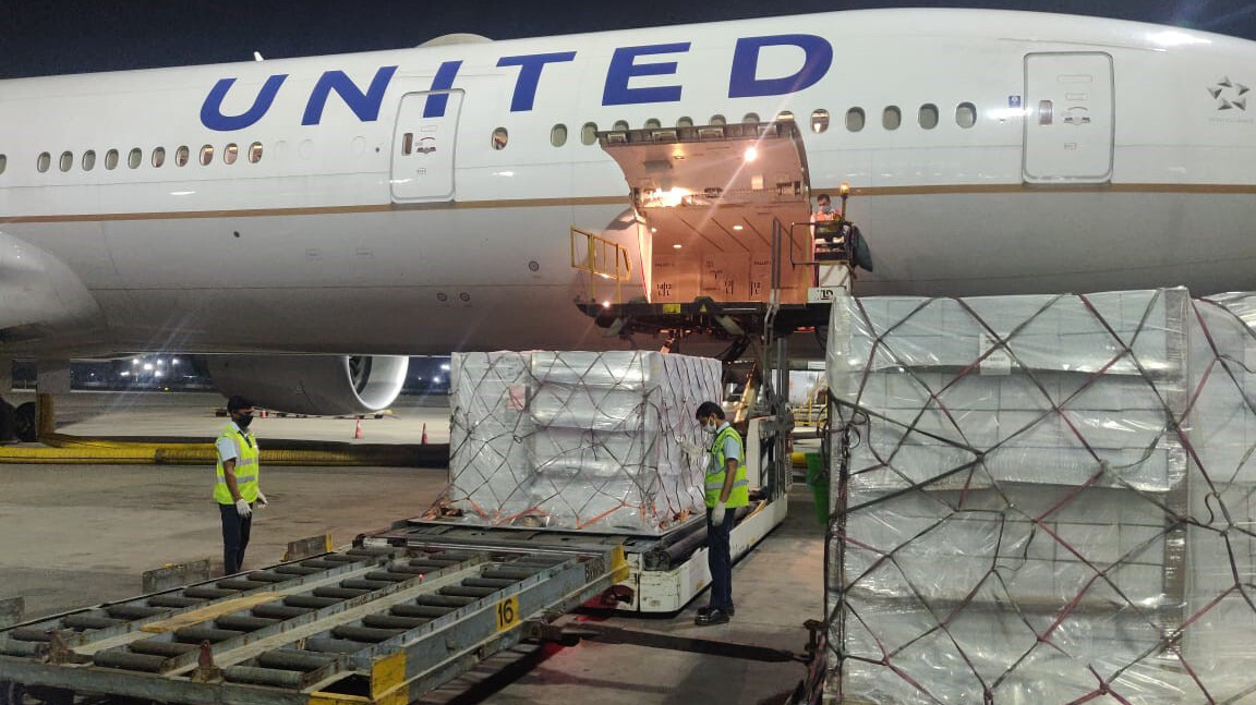 humanitarian shipment to India during Covid 19 outbreak