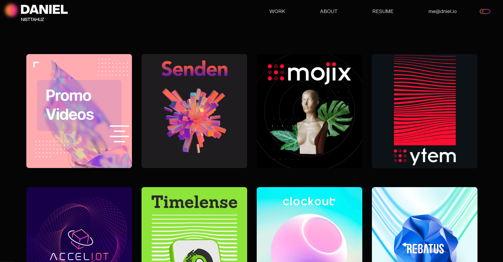 dniel.io work page