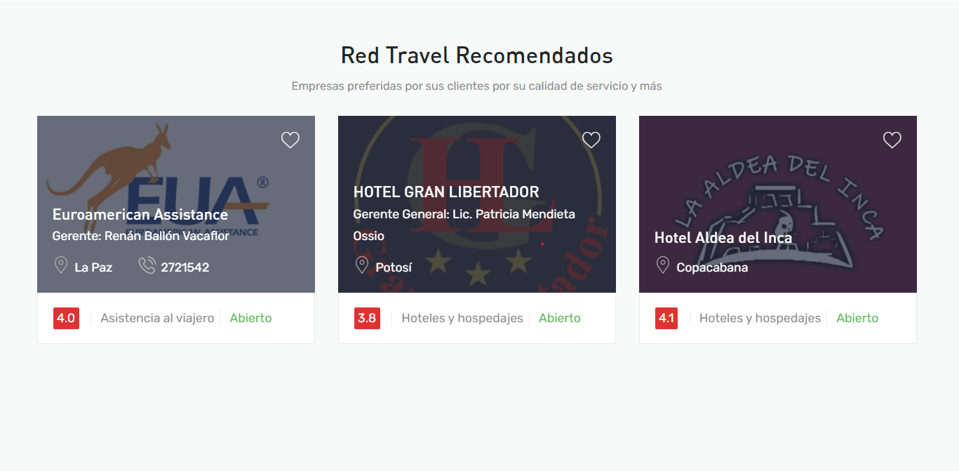redtravel clients page
