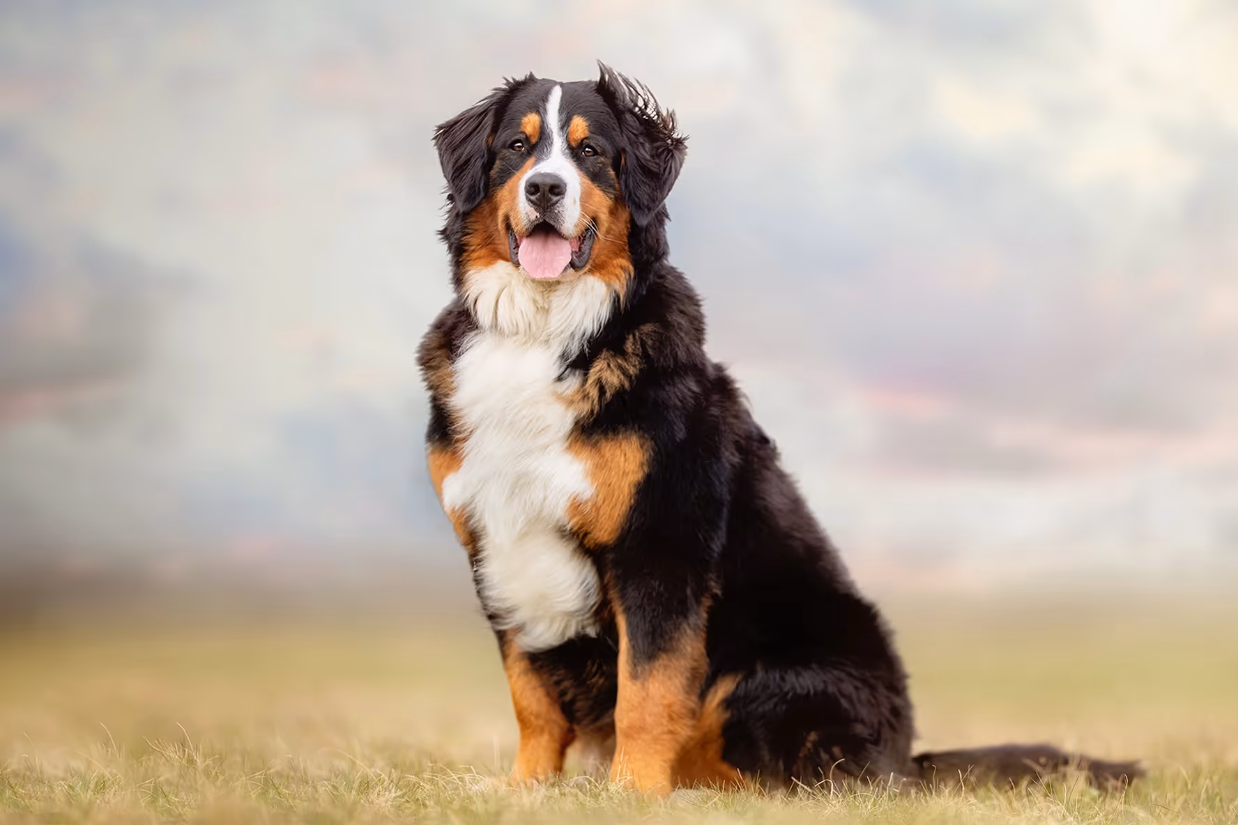 Bermese Mountain Dog in the Field