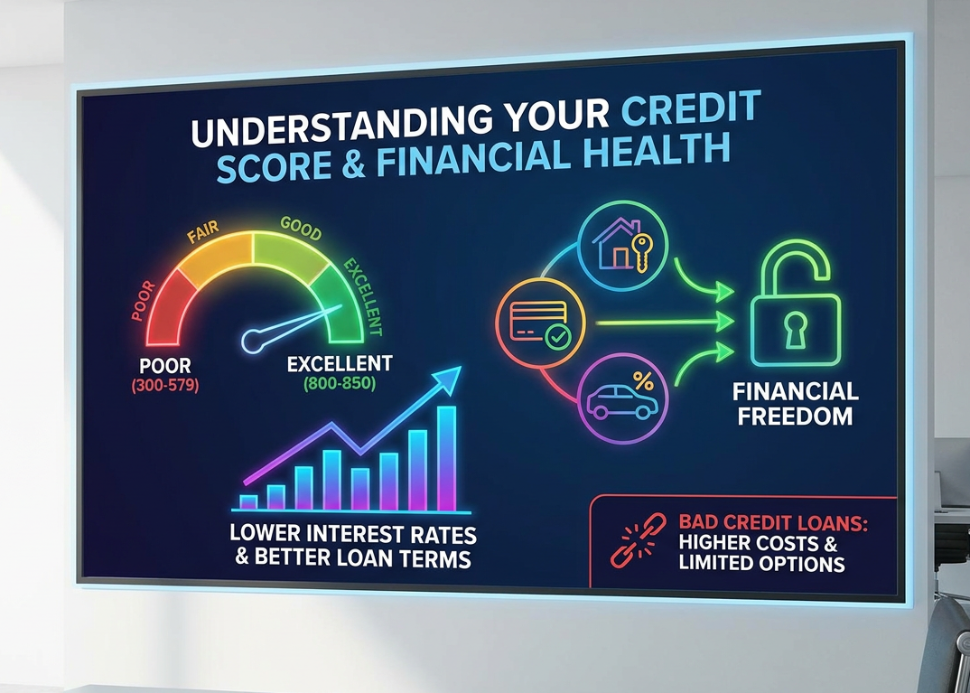 Credit score infographic