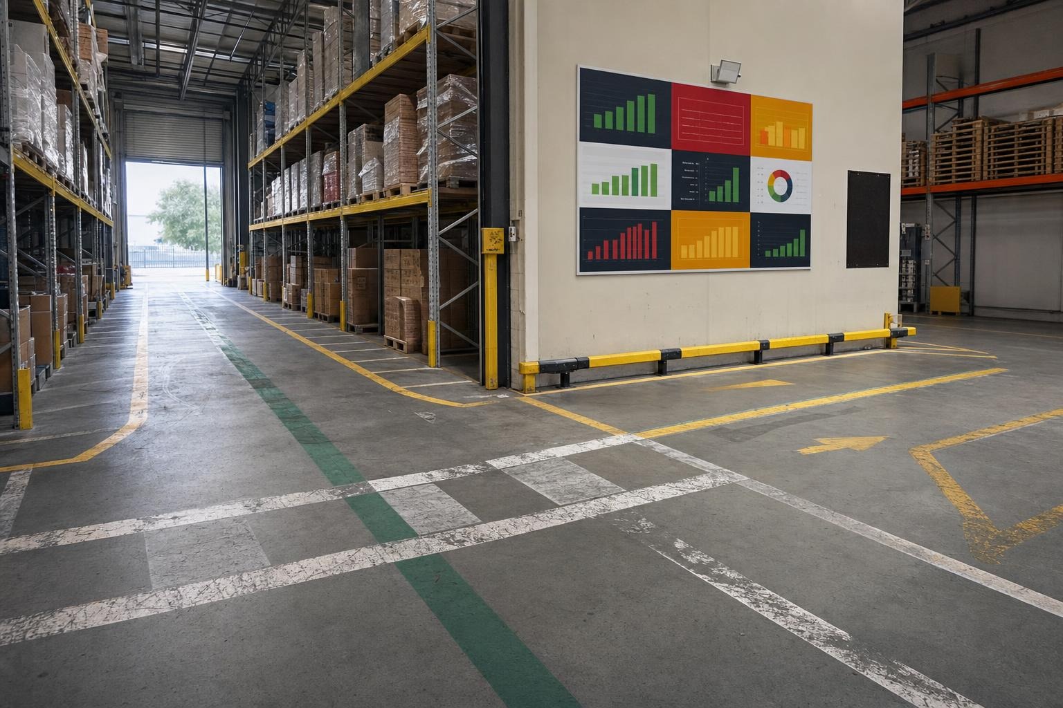warehouse floor markings