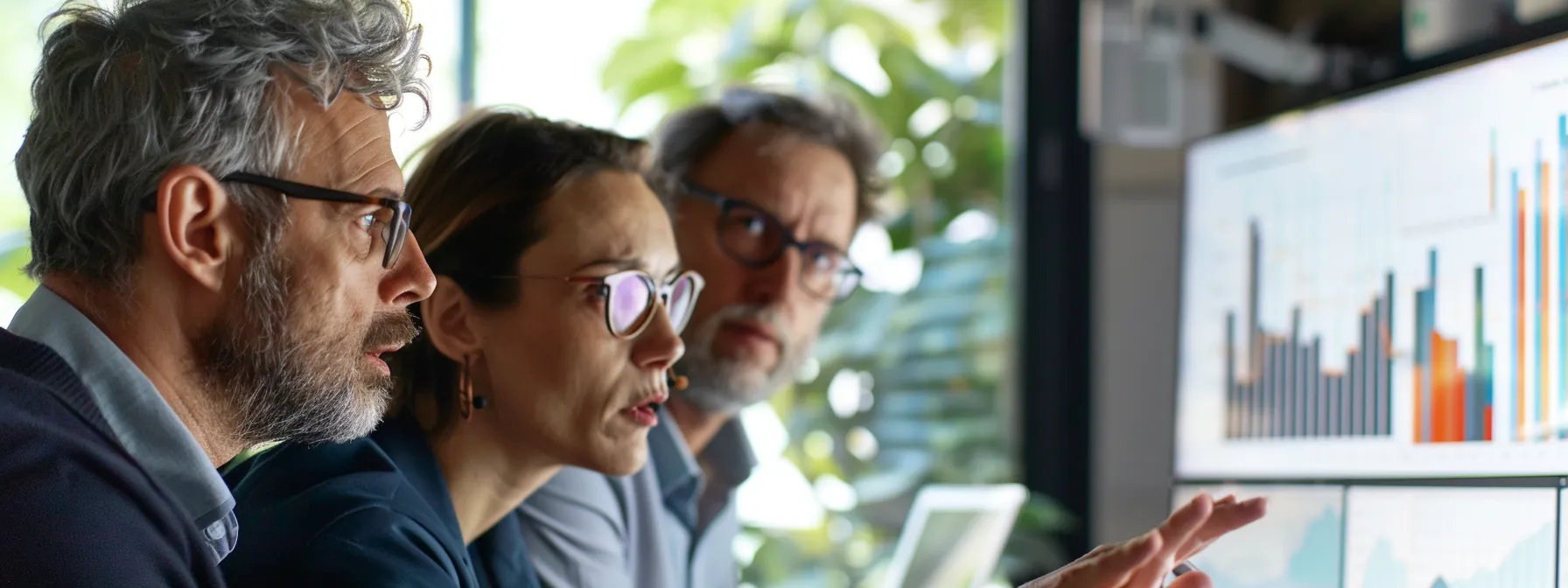 a group of professionals intently engages in a discussion surrounded by charts and graphs about personalized alcohol addiction treatment strategies.