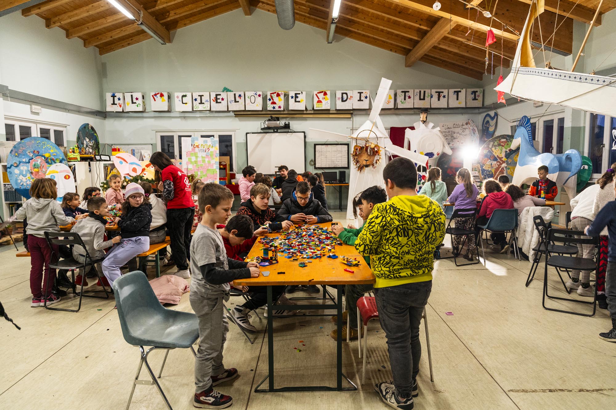 Photographing for Save the Children in L'Aquila 